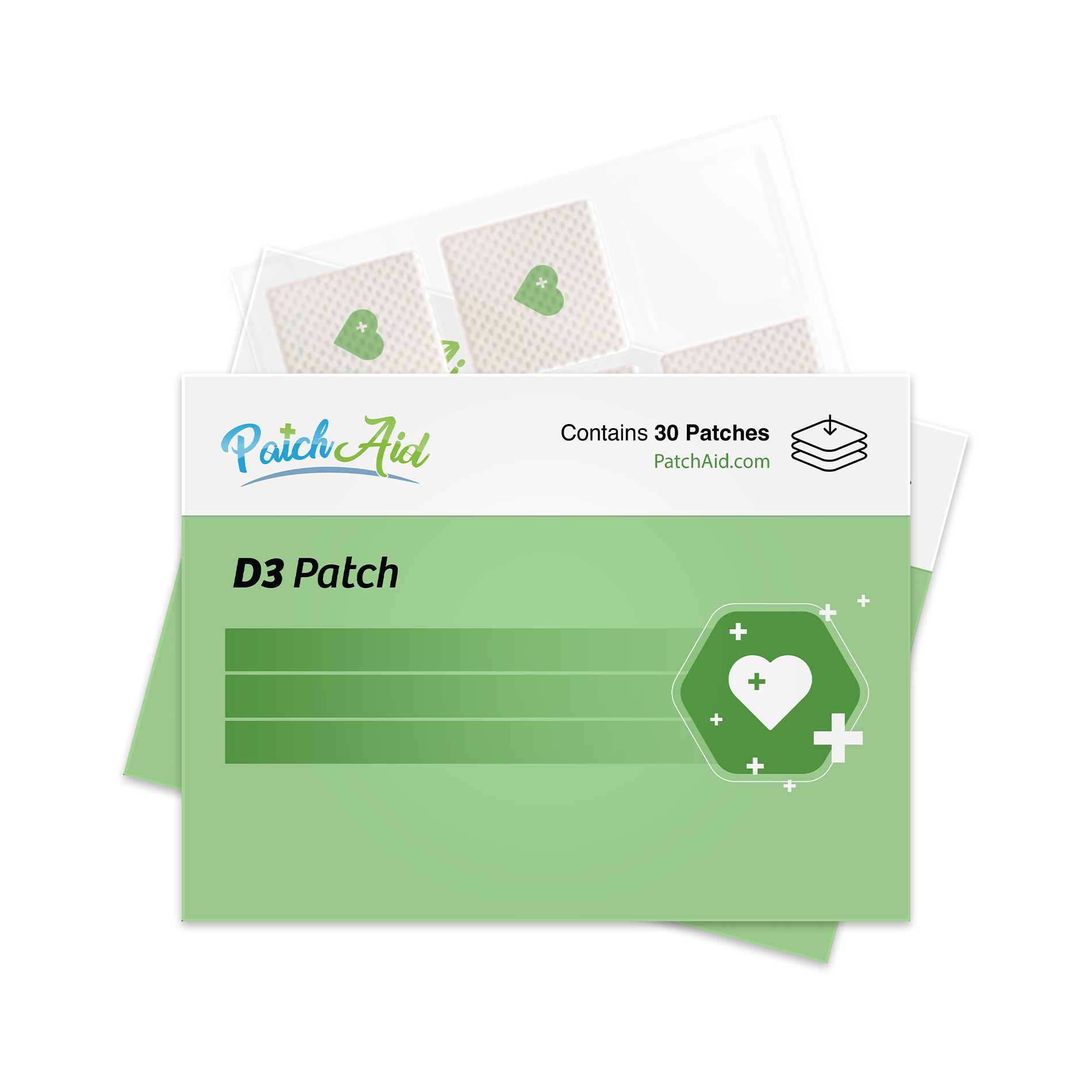 Patch Aid Vitamin D3 Topical Patch - 30 Daily Patches