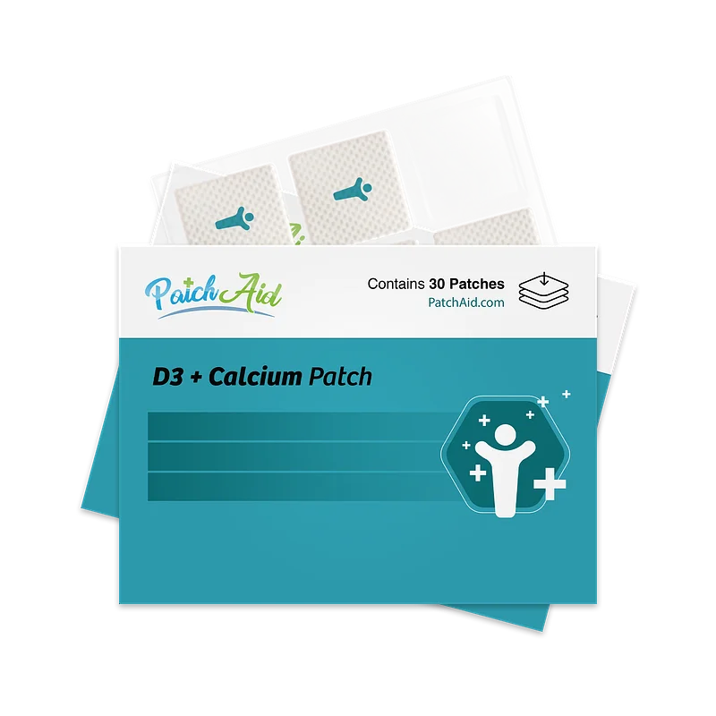 Patch Aid Vitamin D3 with Calcium Topical Patch - 30 Daily Patches