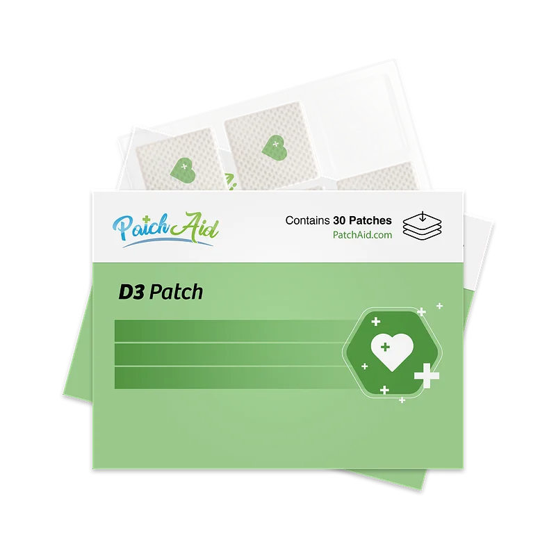 Patch Aid Vitamin D3 Topical Patch - 30 Daily Patches