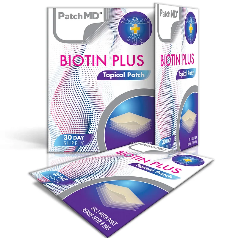 PatchMD Biotin Plus (Vitamin B7) Topical Patch - 30 Daily Patches
