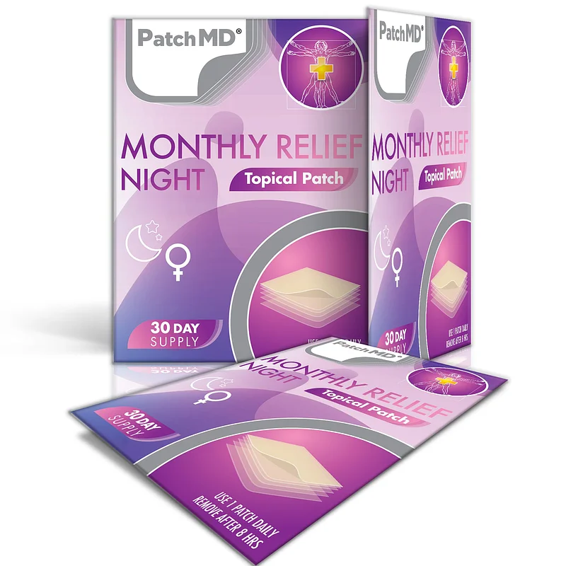 PatchMD Monthly Relief Night Topical Patch — 30 Daily Patches