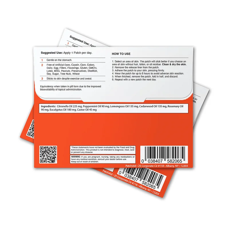 Patch Aid Mosquito Repellent Topical Patch - 30 Daily Patches