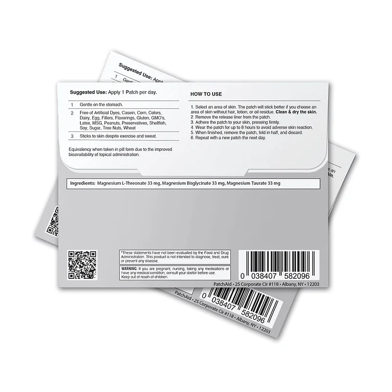 Patch Aid Triple Magnesium Complex Topical Patch - 30 Daily Patches