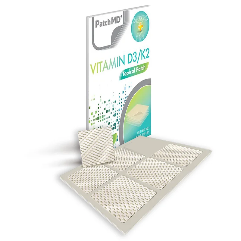 PatchMD D3/K2 Plus Topical Patch - 30 Daily Patches