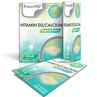 PatchMD D3/Calcium Plus Topical Patch - 30 Daily Patches