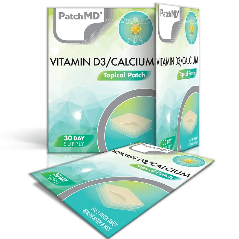 PatchMD D3/Calcium Plus Topical Patch - 30 Daily Patches